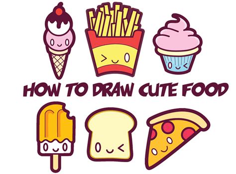 How to draw a food. How To Draw Food & Drink. Sketch a slice of tasty pizza... paint a portrait of a juicy pineapple... draw a dessert that makes your mouth water. Quickdraw has the best art guides for teaching children and kids how to draw food, drinks, deserts, snacks and sweets. All you need to get your little ones started is a sketchpad and some art materals. 