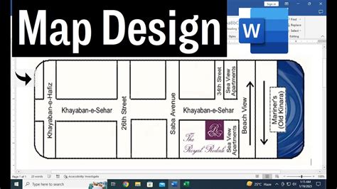 How to draw a map in word