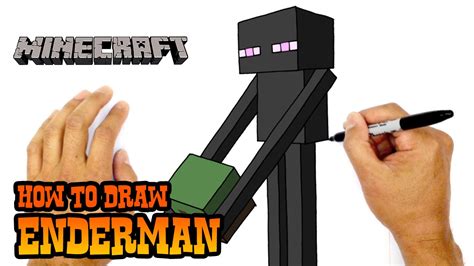 How to draw a minecraft enderman