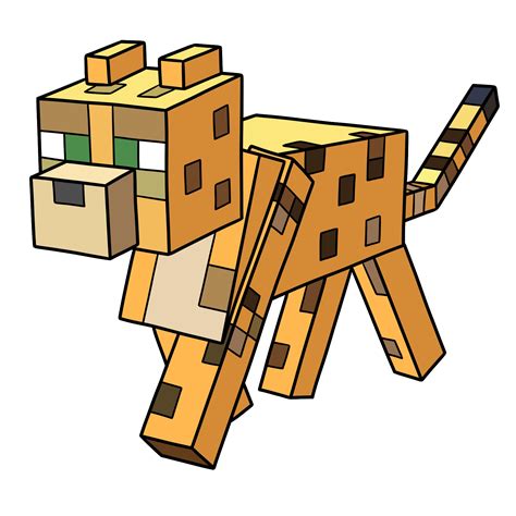 How to draw a minecraft ocelot