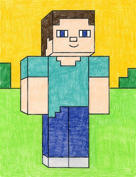 How to draw a minecraft player