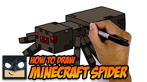 How to draw a minecraft spider