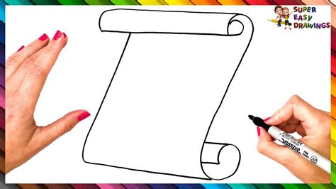How to draw a scroll YouTube