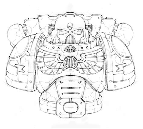 How to draw a space marine step by step tutorial Artofit