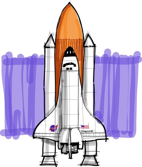 How to draw a spaceship or a space shuttle. Did you know that space