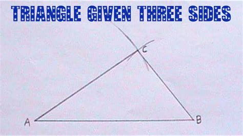 How to draw a triangle with given sides YouTube