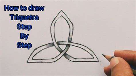 How to draw a triquetra step by step YouTube