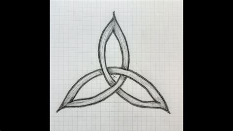 How to draw a triquetra. YouTube