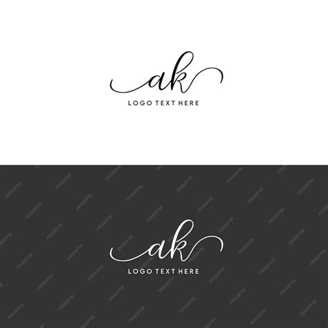 How to draw ak in cursive