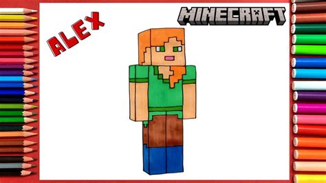 How to draw alex in minecraft
