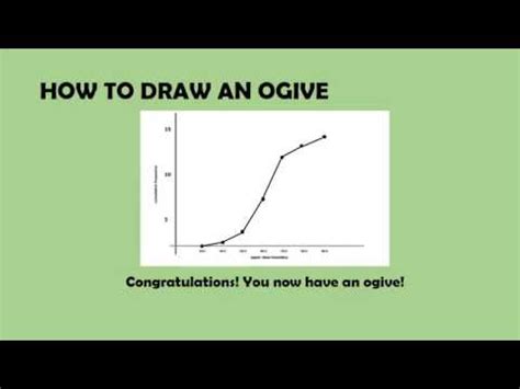 How to draw an ogive YouTube