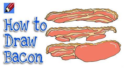How to draw bacon real easy YouTube