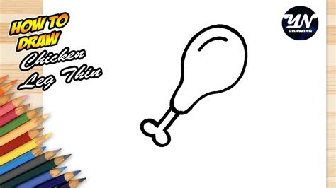 How to draw chicken leg.  Materials Needed for Drawing a Chicken To get start...