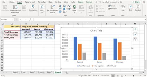 How to draw column chart in excel