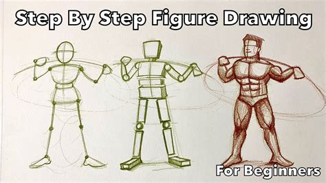 How to draw figure step by step drawing for kids and beginner YouTube