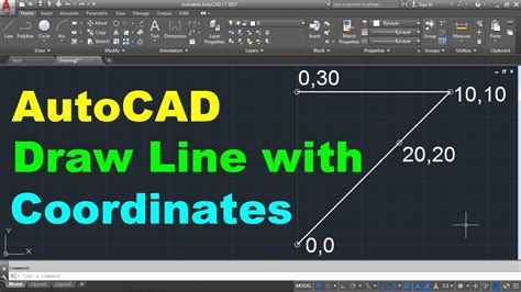 How to draw in autocad using coordinates