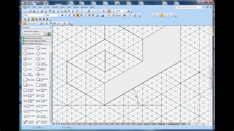 How to draw isometric shapes in Microsoft Visio YouTube
