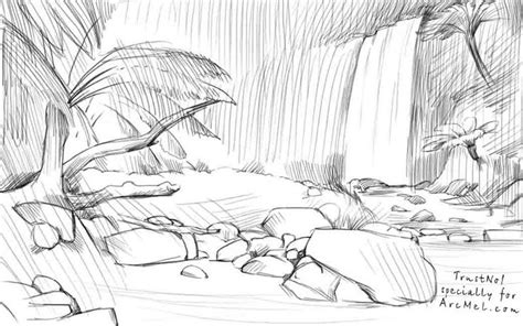 How to draw jungles step by step