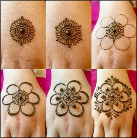 How to draw mehandi in hand easy