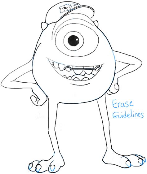 How to draw mike wazowski from monsters university drawing tutorial