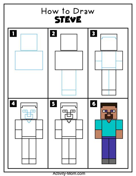 How to draw minecraft figures
