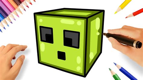 How to draw minecraft slime