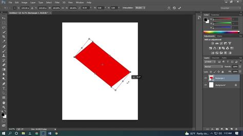 How to draw parallelogram in photoshop