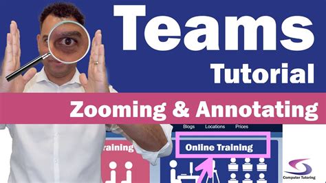 How to draw screen annotations when presenting in teams Zoom into a