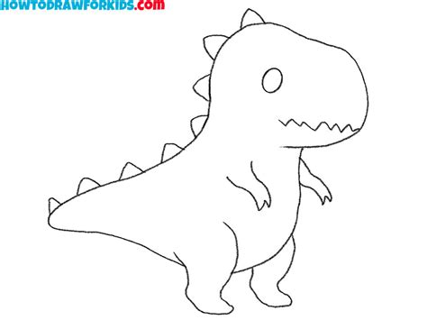 How to draw simple t rex rewaideas