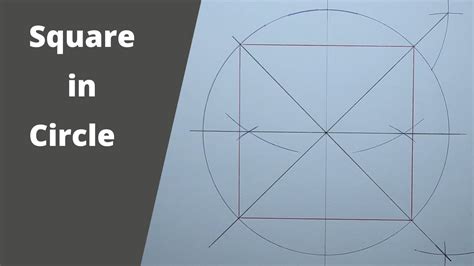 How to draw square in circle
