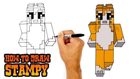 How to draw stampy in minecraft