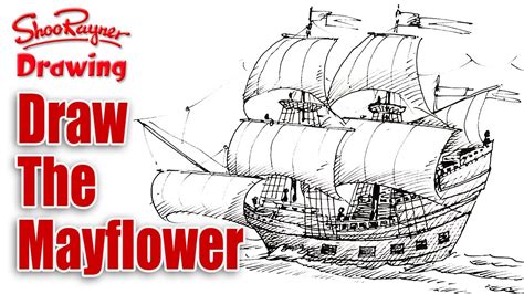 How to draw the Mayflower Spoken tutorial YouTube