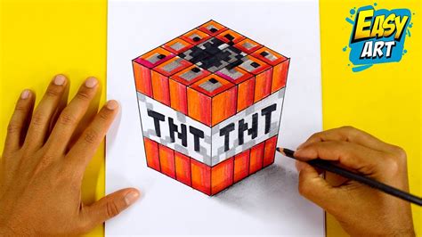 How to draw tnt from minecraft