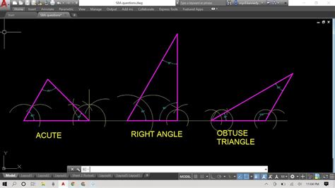 How to draw triangle in autocad
