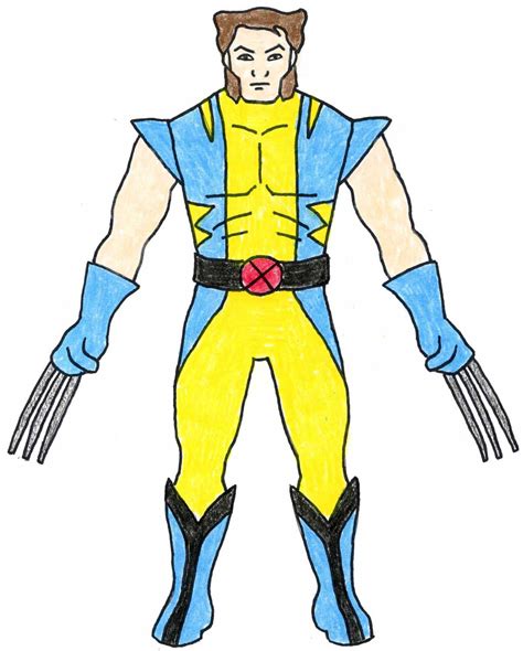 How to draw wolverine character name
