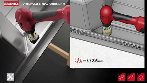 How to drill holes in Franke Fragranite sinks - YouTube