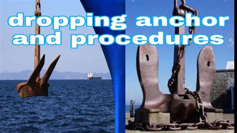 How to drop an anchor correctly