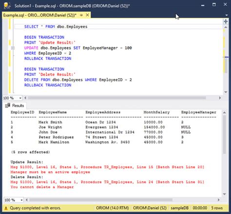 How to drop trigger in sql server