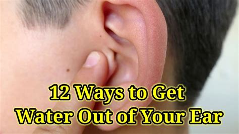 How to dry water in ear