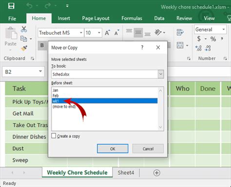 How to duplicate a page in excel