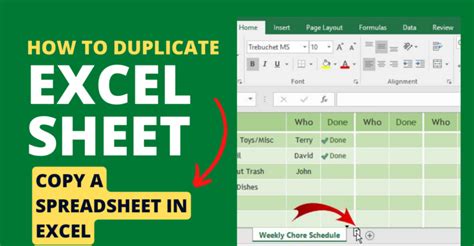 How to duplicate a sheet in excel