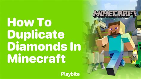 How to duplicate diamonds in minecraft pc