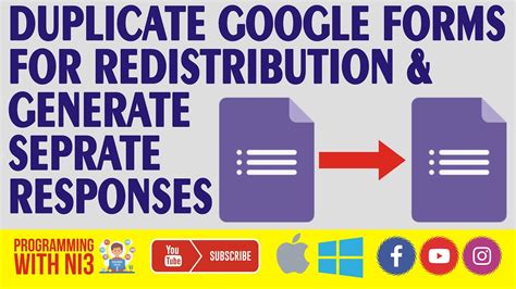How to duplicate or copy an existing google form for different meeting