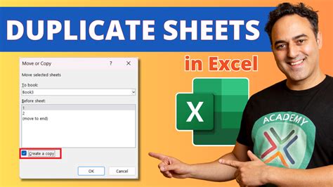 How to duplicate sheet in excel