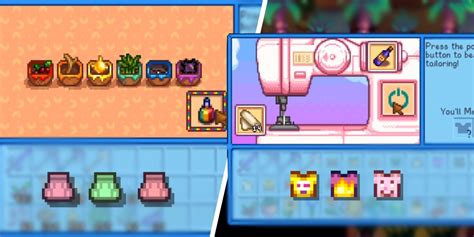 How to dye clothes stardew valley. The Stardew modding community is as passionate as you'd expect any Stardew Valley community to be. One of the most popular mod types is aesthetic mods - changing the colors of the map, buildings, and even sprites. Here, we are going to go over some of the best aesthetic mods for Stardew Valley, as well as where you can download them. 