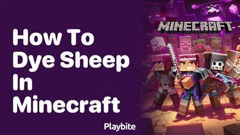 How to dye sheep in minecraft