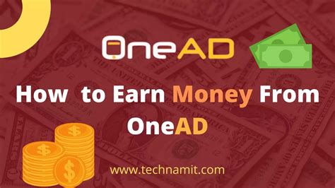 How to earn money in onead