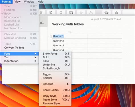 How to easily create and work with tables in Apple Notes