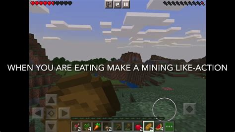 How to eat in minecraft ipad