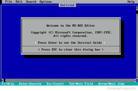 How to edit a file in dos